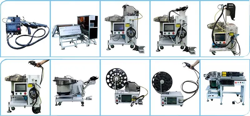 automatic cable tie machines systems with reel cable ties or bulk cable ties